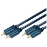 ClickTronic HQ OFC kabel 2x CINCH - 2x CINCH RCA, M/M, 3m