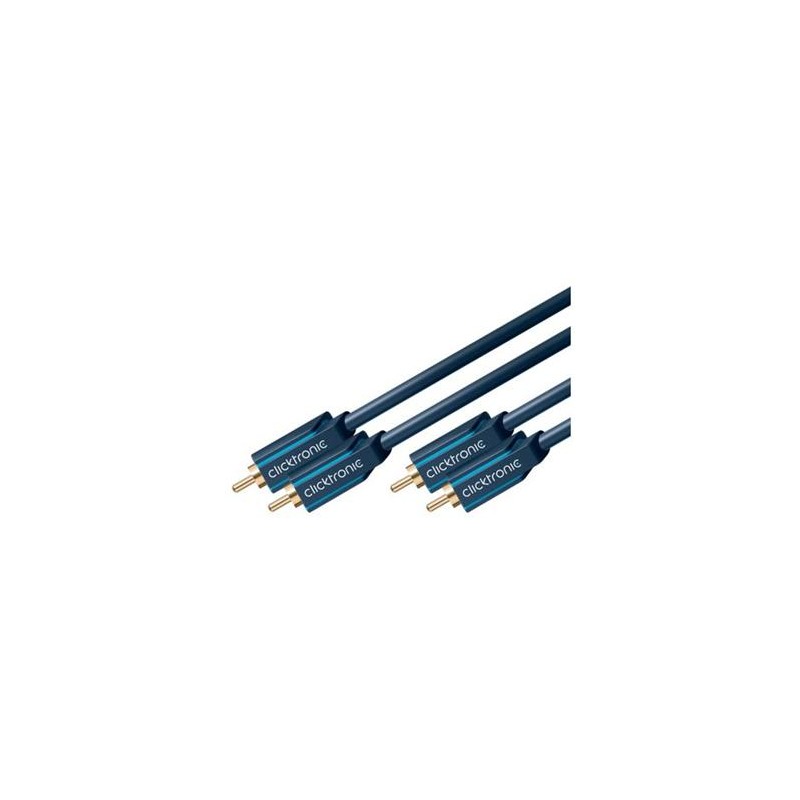 ClickTronic HQ OFC kabel 2x CINCH - 2x CINCH RCA, M/M, 1m