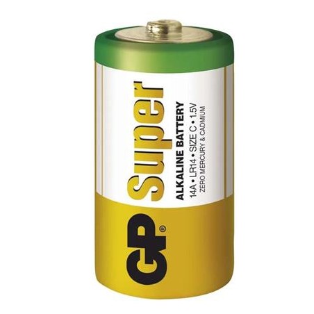 GP Super Alkaline LR14 (C, malé mono)