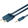 ClickTronic HQ OFC kabel Jack 3,5mm - 2x CINCH RCA, M/M, 5m