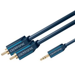 ClickTronic HQ OFC kabel Jack 3,5mm - 2x CINCH RCA, M/M, 3m