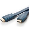 ClickTronic HQ OFC kabel HDMI High Speed s Ethernetem, zlacené, plochý kabel 3D, 2m
