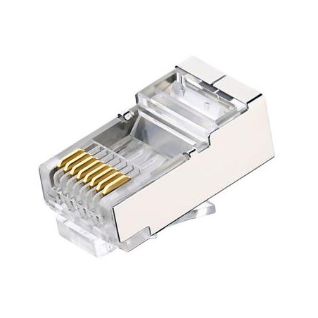 PremiumCord Konektor RJ 45 stíněný, Cat6 SRJ45SC6