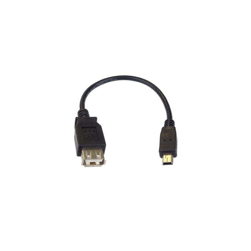 PremiumCord USB redukce kabel USB A/female - Mini 5pin USB/male 20cm