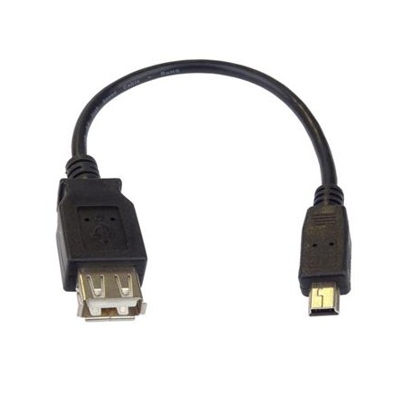 PremiumCord USB redukce kabel USB A/female - Mini 5pin USB/male 20cm