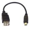 PremiumCord USB redukce kabel USB A/female - Mini 5pin USB/male 20cm