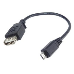 PremiumCord USB redukce kabel USB A/female - Micro USB/male 20cm OTG