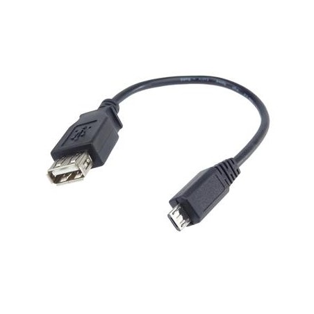 PremiumCord USB redukce kabel USB A/female - Micro USB/male 20cm OTG
