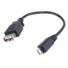 PremiumCord USB redukce kabel USB A/female - Micro USB/male 20cm OTG