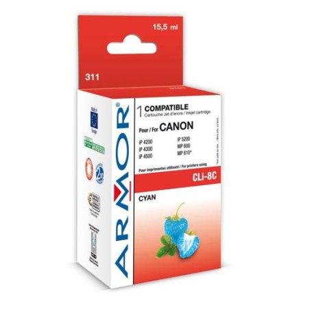 ARMOR ink-jet pro Canon komp. s CLI8C, 15,5ml, cyan ,č.k.311