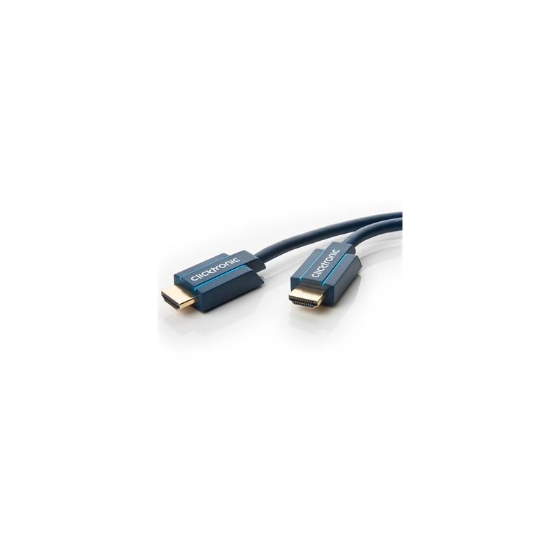 ClickTronic HQ OFC kabel HDMI High Speed s Ethernetem, zlacené, 4K@60Hz, 12,5m