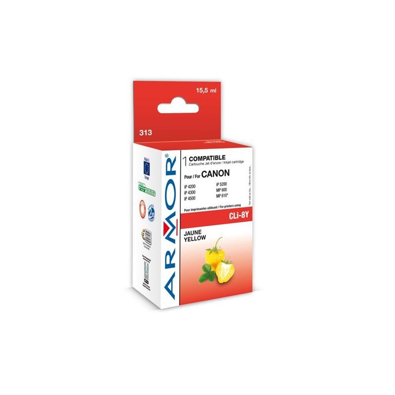 ARMOR ink-jet pro Canon komp. s CLI8Y, 15,5ml, yellow ,č.k.313
