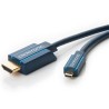 ClickTronic HQ OFC HDMI micro HDMI, zlacené, HDMI HighSpeed with Ethernet 5m