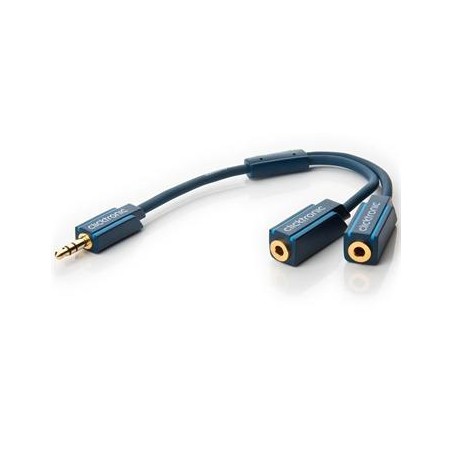 ClickTronic HQ OFC Y redukce Jack 3,5mm - 2x Jack 3,5mm stereo, M/F, 10cm