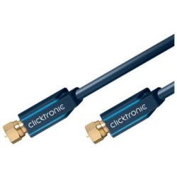 ClickTronic HQ OFC Satelitní antenní kabel F/male - F/male, ferrity, 2m
