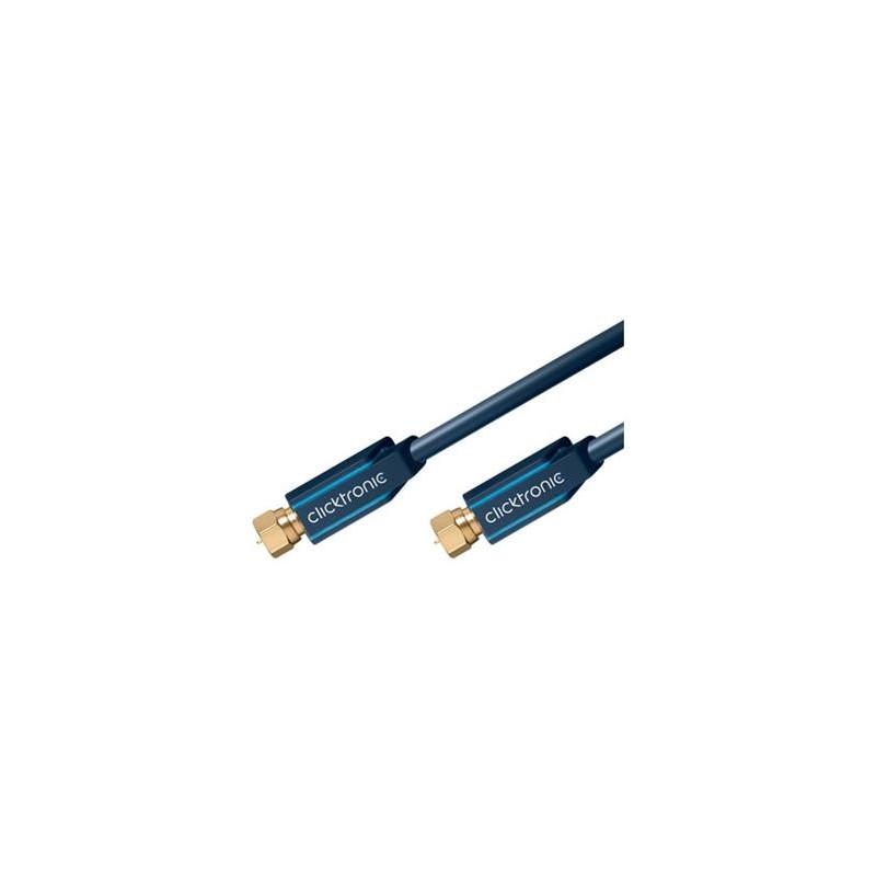 ClickTronic HQ OFC Satelitní antenní kabel F/male - F/male, ferrity, 2m