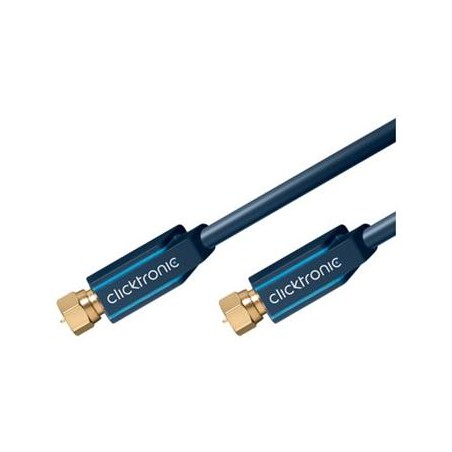 ClickTronic HQ OFC Satelitní antenní kabel F/male - F/male, ferrity, 2m