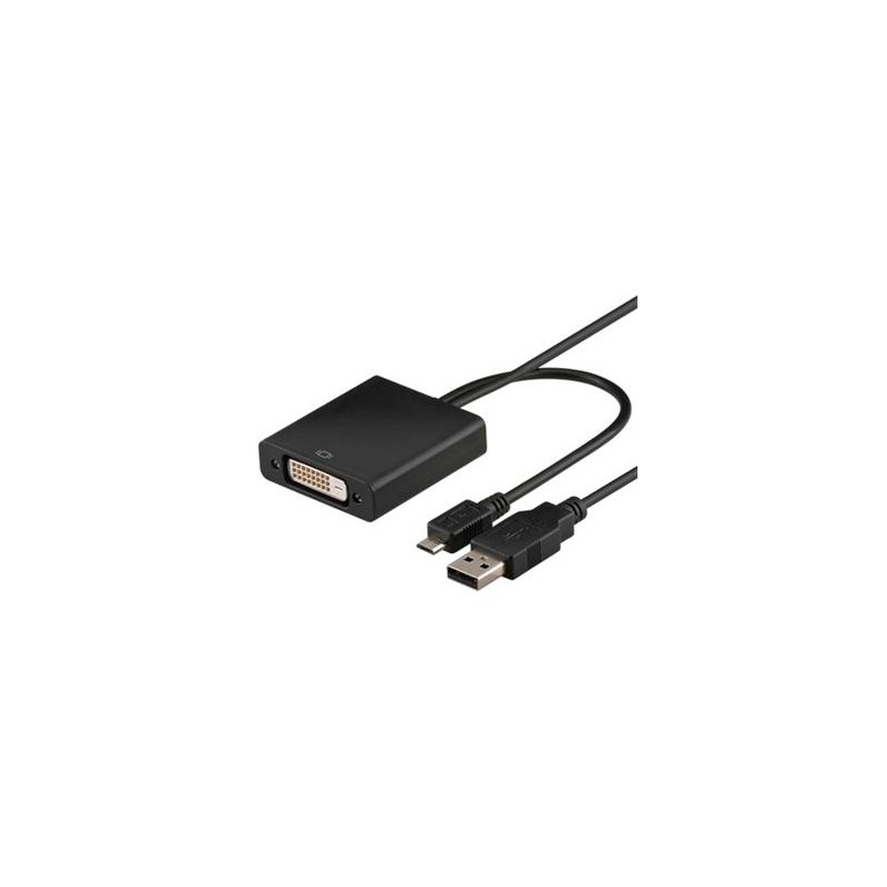 PremiumCord MHL (micro USB/HDTV) adaptér kabel na DVI