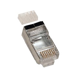 PremiumCord Konektor RJ 45 stíněný, Cat6, na silný vodič AWG23, skládaný