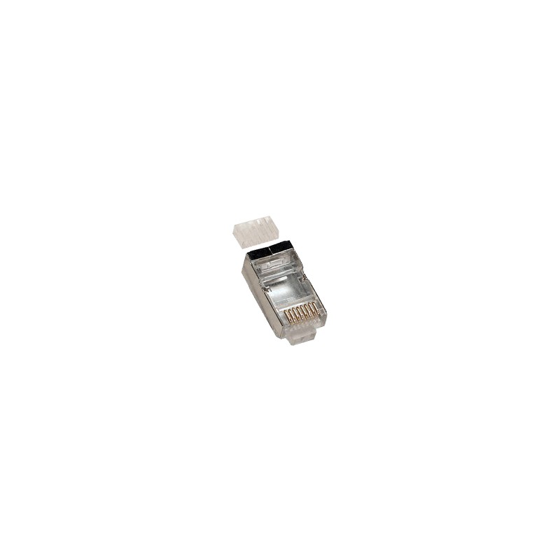 PremiumCord Konektor RJ 45 stíněný, Cat6, na silný vodič AWG23, skládaný