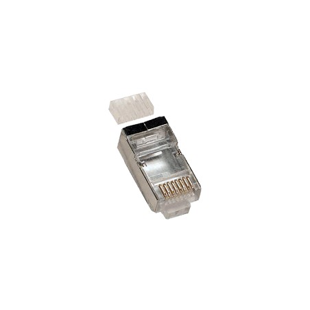 PremiumCord Konektor RJ 45 stíněný, Cat6, na silný vodič AWG23, skládaný
