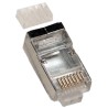 PremiumCord Konektor RJ 45 stíněný, Cat6, na silný vodič AWG23, skládaný