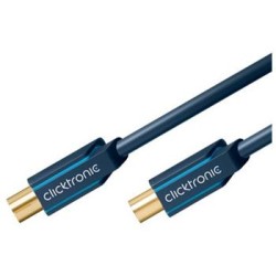 ClickTronic HQ OFC antenní propojovací kabel M/F 75 Ohm, ferrity, 10m
