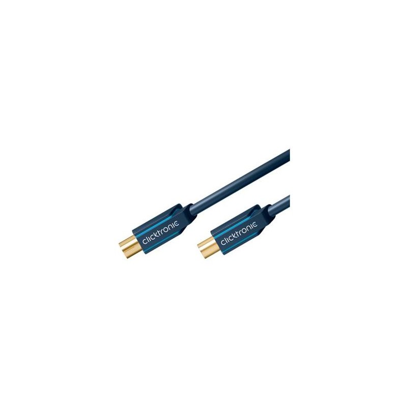 ClickTronic HQ OFC antenní propojovací kabel M/F 75 Ohm, ferrity, 10m
