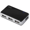 DIGITUS USB 2.0 4-Port Hub s napájecím adaptérem 5V/2A černý
