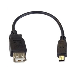 PREMIUMCORD USB redukce kabel USB A/female - Mini 5pin USB/male 20cm OTG