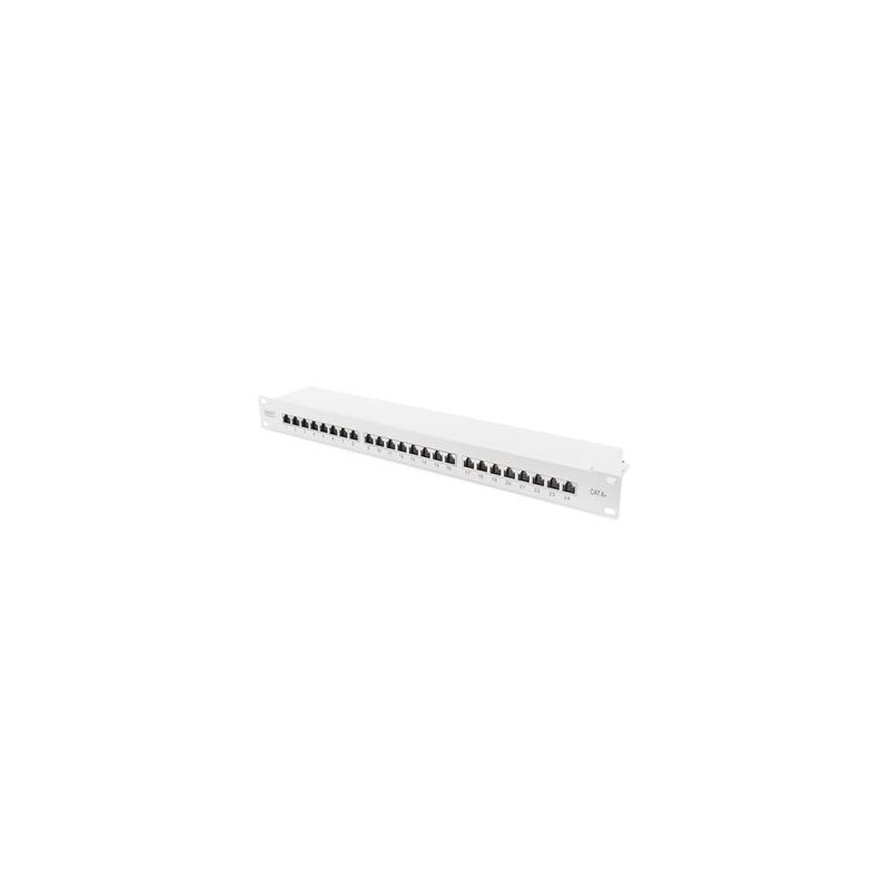 DIGITUS Patch panel, Cat6A 19" 24xSTP RJ45, 1U