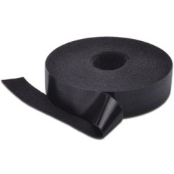 DIGITUS Velcro páska pro vyvazování strukturované kabeláže - černá, 10m