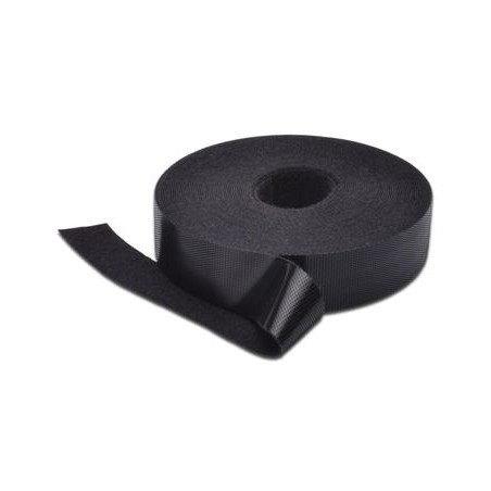 DIGITUS Velcro páska pro vyvazování strukturované kabeláže - černá, 10m