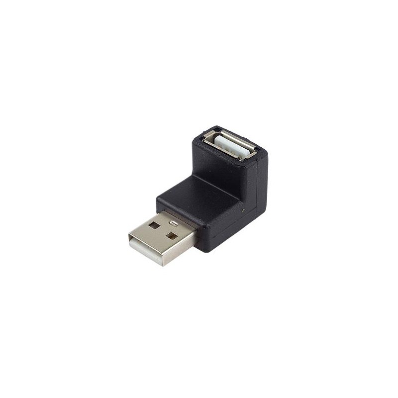 PremiumCord USB redukce A-A, Male/Female 90°