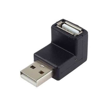 PremiumCord USB redukce A-A, Male/Female 90°