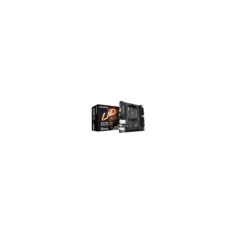 GIGABYTE MB Sc AM4 A520I AC, AMD A520, 2xDDR4, 1xDP, 2xHDMI, WI-FI, Mini-ITX