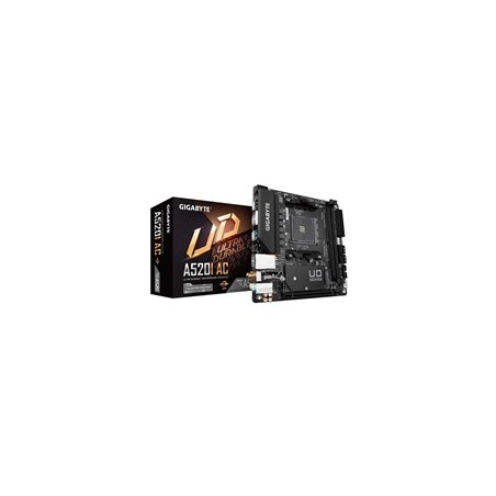 GIGABYTE MB Sc AM4 A520I AC, AMD A520, 2xDDR4, 1xDP, 2xHDMI, WI-FI, Mini-ITX