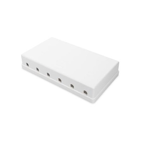 DIGITUS Box pro 6ks keystonů, neosazený, bílá barva