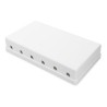 DIGITUS Box pro 6ks keystonů, neosazený, bílá barva
