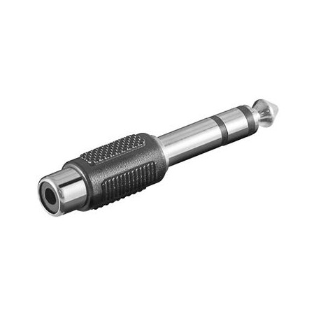 PremiumCord Redukce audio CINCH female - 6.35mm stereojack male