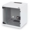 DIGITUS Nástěnný rack 10",6U výška, 1U, RAL7035