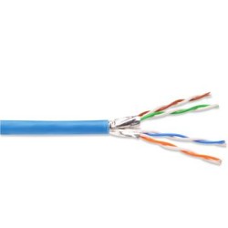 DIGITUS CAT 6A U-FTP Kabel 4x2,drát AWG23, LSOH, modrý, 305m