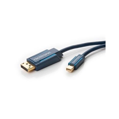ClickTronic HQ OFC kabel mini DisplayPort - DisplayPort, zlacené kon., 3D, M/M, 3m