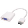 Převodník HDMI na VGA se zvukem 3,5mm stereo jack - bílý
