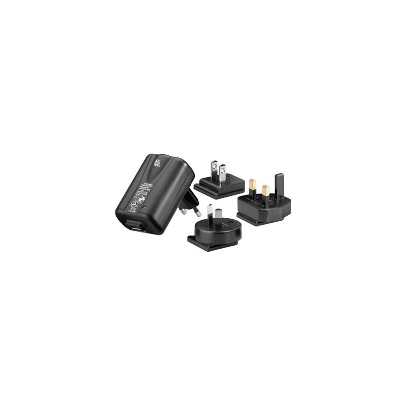 goobay Napájecí a nabíjecí cestovní adaptér na USB konektor 5,2V 1A