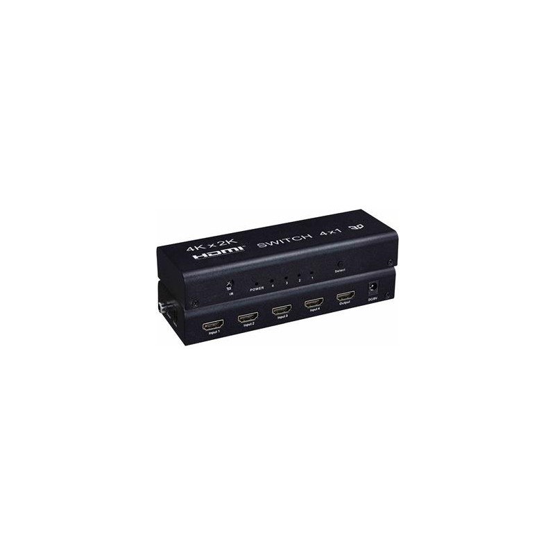 PremiumCord HDMI switch 4:1 s audio výstupy ( stereo, Toslink, coaxial )