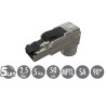 Konektor MPTL 90° RJ45 CAT5E STP samořezný SXRJ45-5E-STP-BK-SA-U