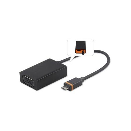 PremiumCord SlimPort/MyDP adaptér na VGA s micro USB napájením