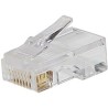 PremiumCord Konektor RJ45 8pinů - na drát, balení 100ks v sáčku