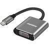 PremiumCord Převodník USB-C na DVI, rozlišení 1920 x 1200 pixelů při 60 Hz